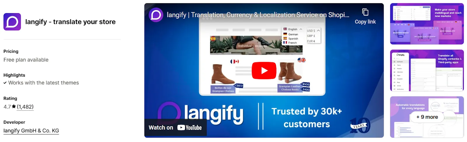 What Is The Shopify Langify App?